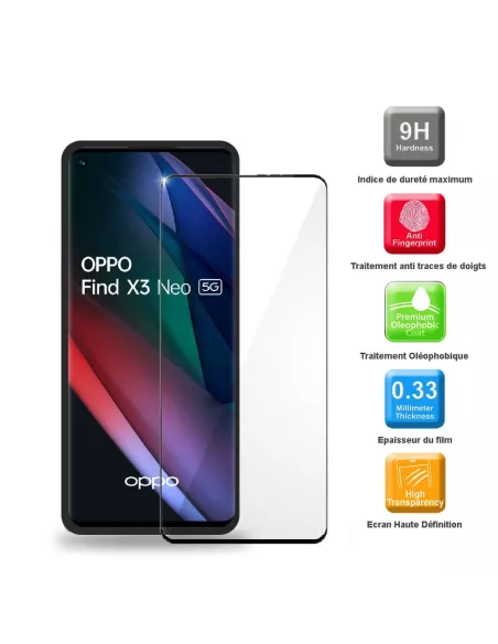 Find X3 Neo Case Liquid Silicone Soft Touch + 9H Tempered Glass - No...