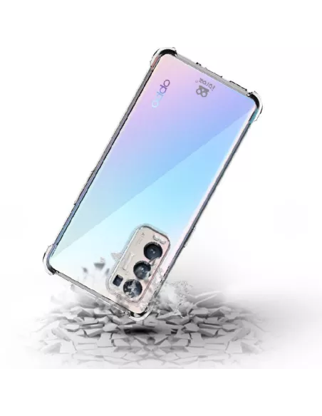 Oppo Find X3 Neo Pack Shockproof case + 9H screen protector - Trans...