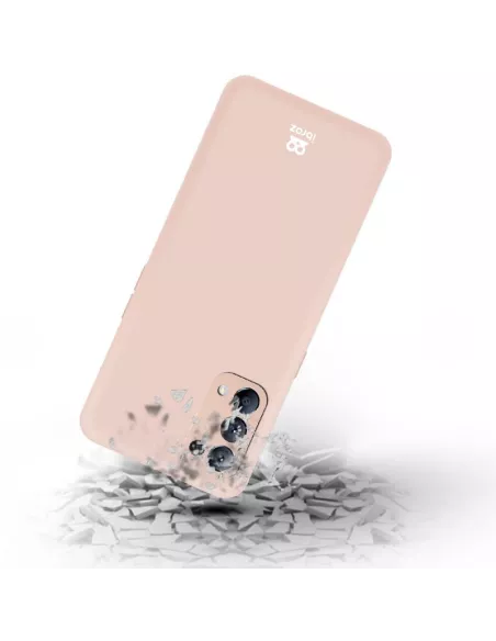 Find X3 Lite Case Liquid Silicone Soft Touch + Tempered Glass 9H - R...
