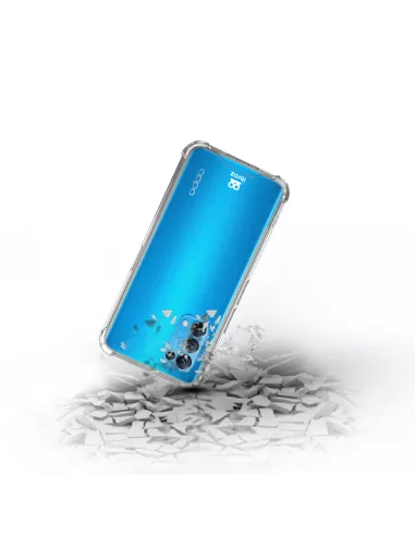 Oppo Find X3 Lite Shockproof Case + 9H Screen Protector Pack - Tran...