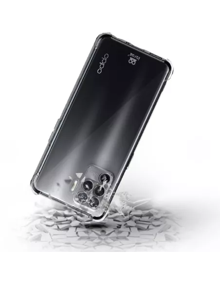 Oppo A94 Pack Shockproof shell + 9H screen protector - Transparent |...