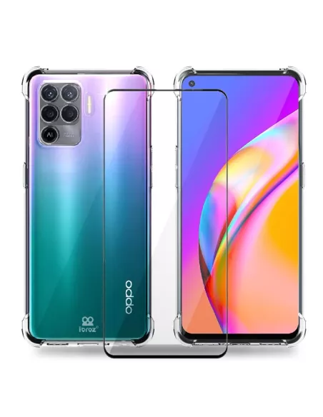Oppo A94 Pack Shockproof shell + 9H screen protector - Transparent |...