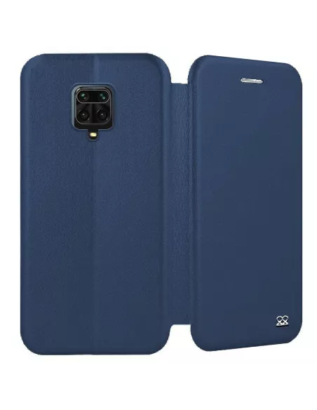 Xiaomi Redmi Note 9 Pro Etui Cuir Folio Clam - Bleu cosmos | Ibroz