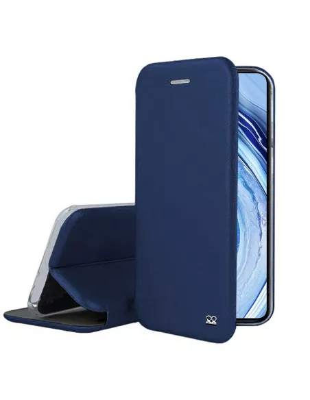 Xiaomi Redmi Note 9 Pro Etui Cuir Folio Clam - Bleu cosmos | Ibroz