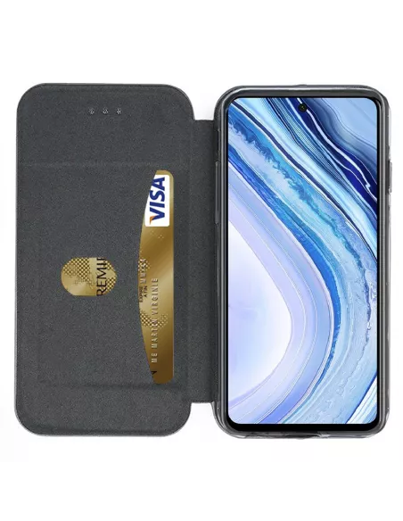 Xiaomi Redmi Note 9 Pro Etui Cuir Folio Clam - Rose Gold | Ibroz