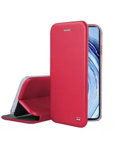 Xiaomi Redmi Note 9 Pro Etui Cuir Folio Clam - Rouge | Ibroz