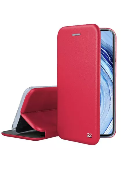Xiaomi Redmi Note 9 Pro Etui Cuir Folio Clam - Rouge | Ibroz