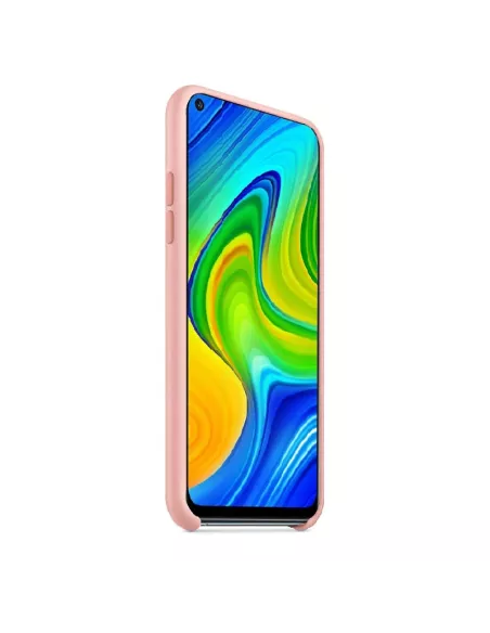 Xiaomi Redmi Note 9 Coque Liquid Silicone Soft Touch - Rose | Ibroz