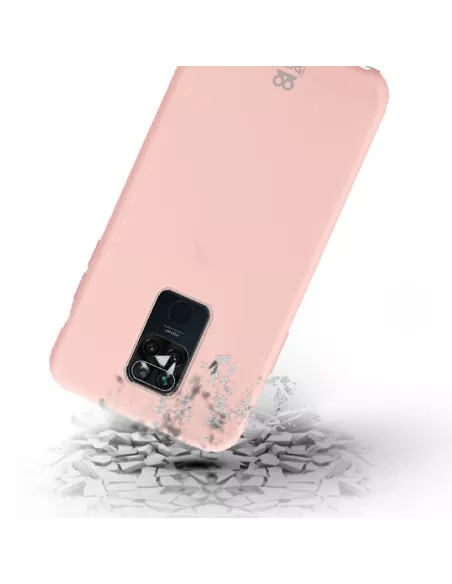 Xiaomi Redmi Note 9 Coque Liquid Silicone Soft Touch - Rose | Ibroz