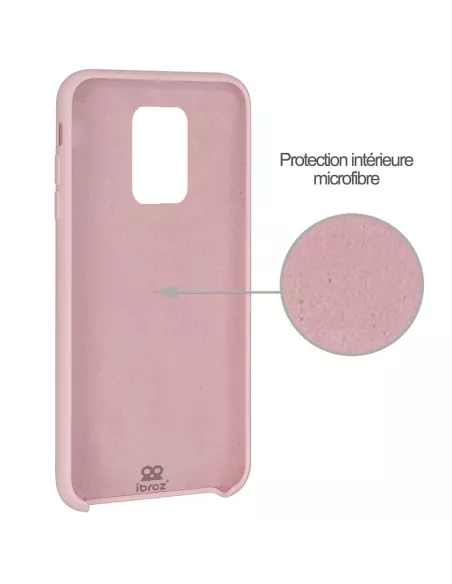 Xiaomi Redmi Note 9 Coque Liquid Silicone Soft Touch - Rose | Ibroz