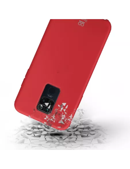 Xiaomi Redmi Note 9 Coque Liquid Silicone Soft Touch - Rouge | Ibroz