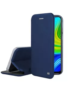 Xiaomi Redmi Note 9 Etui Cuir Folio Clam - Bleu cosmos | Ibroz
