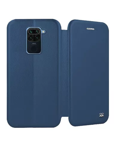 Xiaomi Redmi Note 9 Etui Cuir Folio Clam - Bleu cosmos | Ibroz