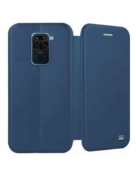 Xiaomi Redmi Note 9 Leather Case Folio Clam - Cosmos Blue | Ibroz