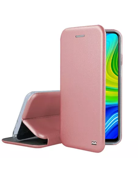 Xiaomi Redmi Note 9 Etui Cuir Folio Clam - Rose Gold | Ibroz