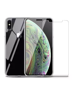 iPhone Xs Max Coque Inoglass en verre trempé + Verre trempé 9H | Ibroz