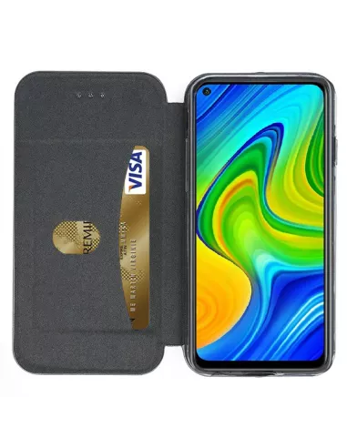 Xiaomi Redmi Note 9 Etui Cuir Folio Clam - Rose Gold | Ibroz
