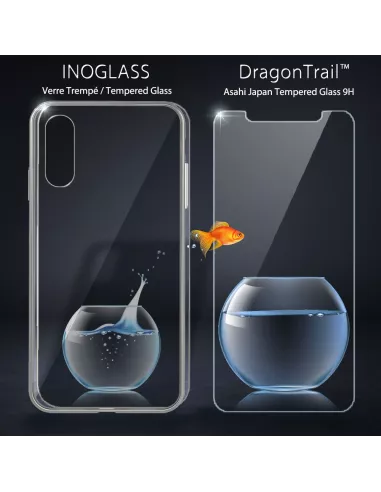 iPhone Xs Max Inoglass tempered glass case + 9H tempered glass | Ibroz