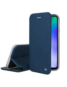 Huawei Y6P (2020) Etui Cuir Folio Clam - Bleu cosmos | Ibroz