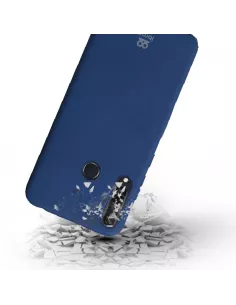 Huawei Y6P (2020) Coque Liquid Silicone Soft Touch - Bleu | Ibroz 2