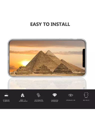 iPhone Xs Max Coque Inoglass en verre trempé + Verre trempé 9H | Ibroz