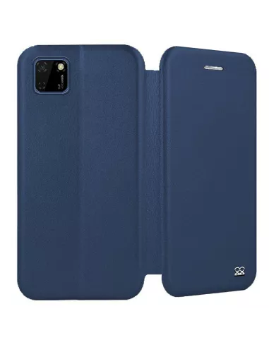 Huawei Y5P (2020) Etui Cuir Folio Clam - Bleu cosmos | Ibroz