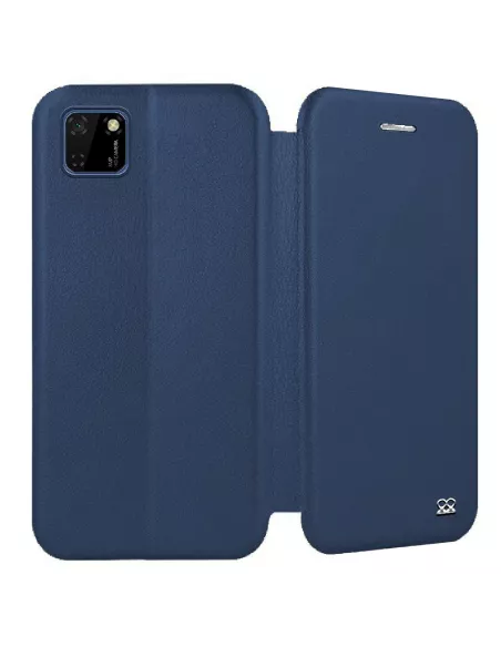 Huawei Y5P (2020) Leather Case Folio Clam - Cosmos Blue | Ibroz