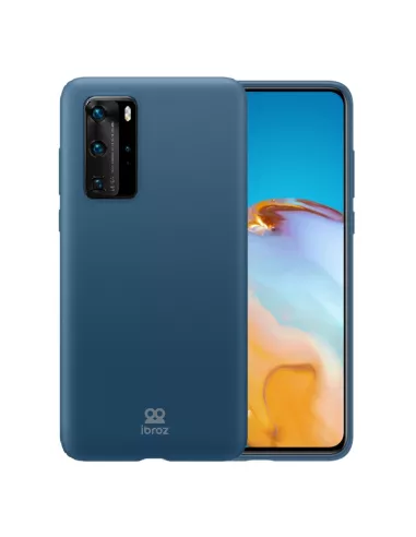 Huawei P40 Pro Coque Liquid Silicone Soft Touch - Blue | Ibroz
