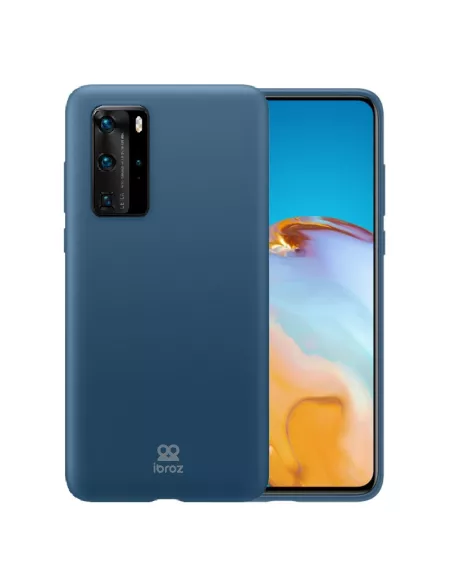 Huawei P40 Pro Coque Liquid Silicone Soft Touch - Blue | Ibroz