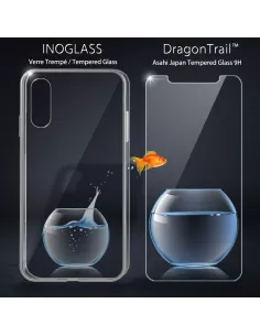 iPhone Xr Coque Inoglass en verre trempé + Verre trempé 9H | Ibroz 2