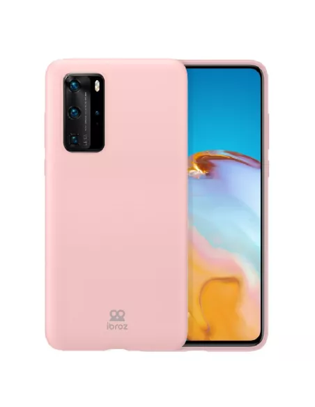 Huawei P40 Pro Coque Liquid Silicone Soft Touch - Rose | Ibroz