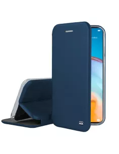 Huawei P40 Lite Etui Cuir Folio Clam - Bleu cosmos | Ibroz