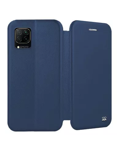 Huawei P40 Lite Leather Case Folio Clam - Cosmos Blue | Ibroz