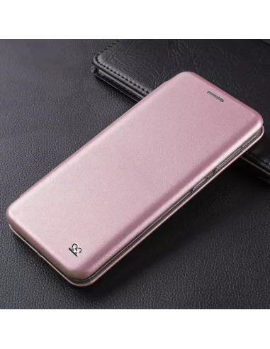 Huawei P40 Lite Etui Cuir Folio Clam - Rose Gold | Ibroz