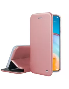 Huawei P40 Lite Leather Case Folio Clam - Rose Gold | Ibroz