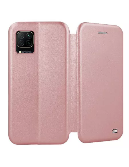 Huawei P40 Lite Etui Cuir Folio Clam - Rose Gold | Ibroz