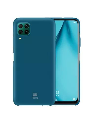 Huawei P40 Lite Coque Liquid Silicone Soft Touch - Bleu | Ibroz
