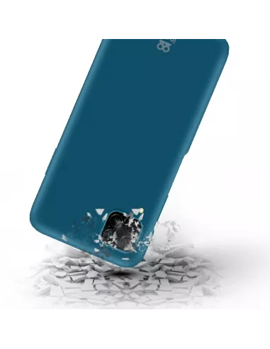 Huawei P40 Lite Coque Liquid Silicone Soft Touch - Bleu | Ibroz