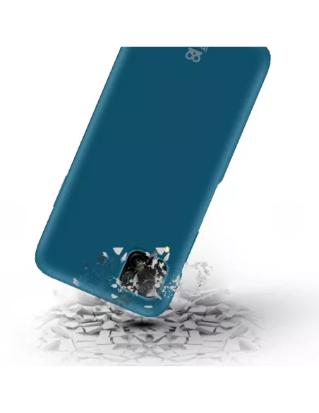 Huawei P40 Lite Coque Liquid Silicone Soft Touch - Bleu | Ibroz