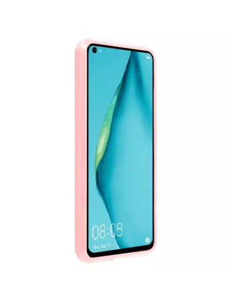 Huawei P40 Lite Coque Liquid Silicone Soft Touch - Rose | Ibroz