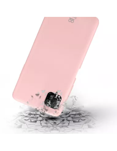Huawei P40 Lite Coque Liquid Silicone Soft Touch - Rose | Ibroz