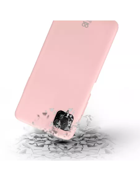 Huawei P40 Lite Coque Liquid Silicone Soft Touch - Rose | Ibroz