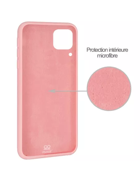 Huawei P40 Lite Coque Liquid Silicone Soft Touch - Pink | Ibroz