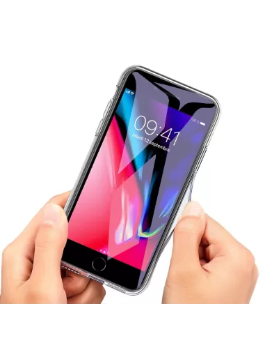 iPhone 7/8/SE Coque Inoglass en verre trempé + Verre trempé 9H | Ibroz