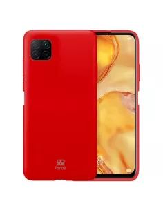 Huawei P40 Lite Coque Liquid Silicone Soft Touch - Red | Ibroz