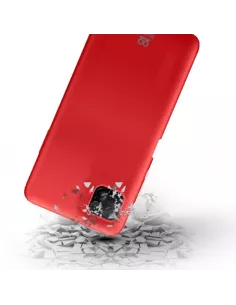 Huawei P40 Lite Coque Liquid Silicone Soft Touch - Red | Ibroz 2