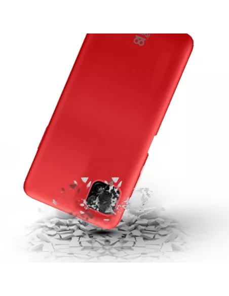 Huawei P40 Lite Coque Liquid Silicone Soft Touch - Rouge | Ibroz