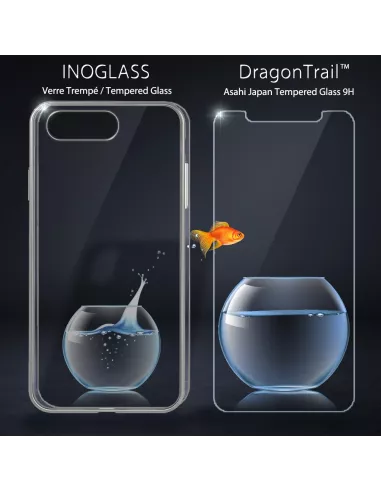 iPhone 7/8/SE Coque Inoglass en verre trempé + Verre trempé 9H | Ibroz