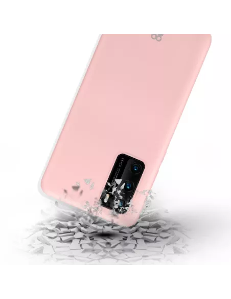Huawei P40 Coque Liquid Silicone Soft Touch - Rose | Ibroz