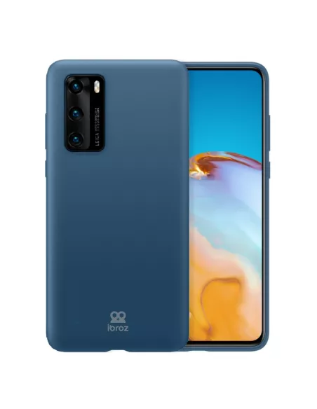 Huawei P40 Coque Liquid Silicone Soft Touch - Bleu | Ibroz